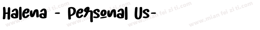 Halena - Personal Us字体转换